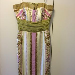 Karen Millen strapless silk dress